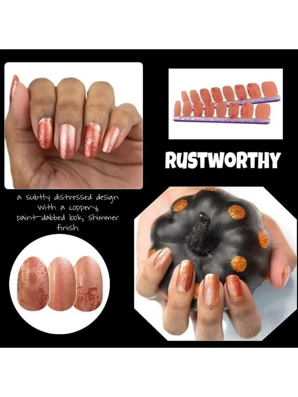 Retired Color Street Rustworthy Nail Polish Strips